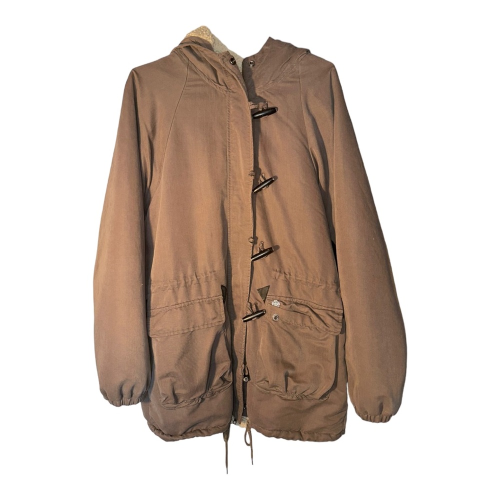 We dream alone obey propaganda heavy coat from urban outfitters